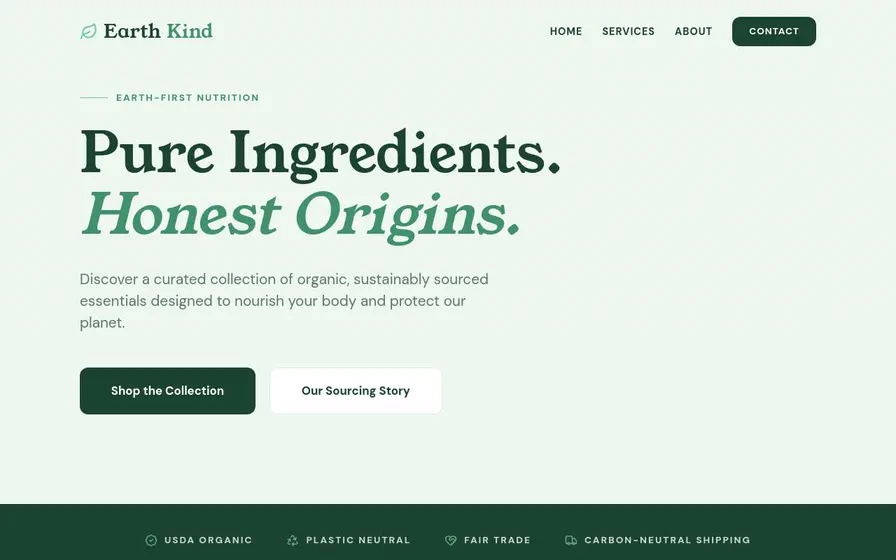 Earthkind Organics (desktop)